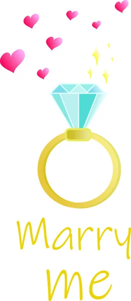 Marry Image Ring — Stock Vector