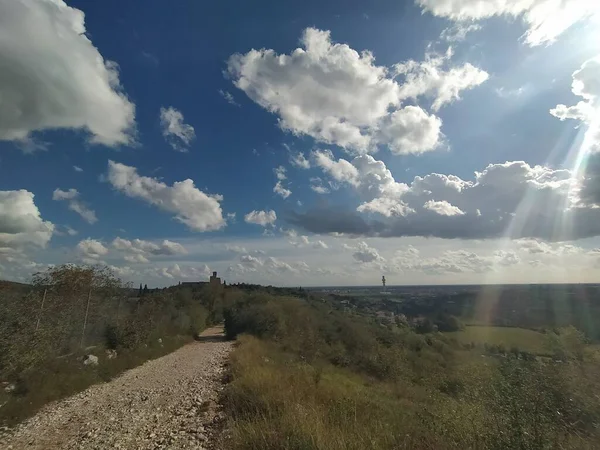 Una Vista Ciudad Verona Desde Colinas —  Fotos de Stock