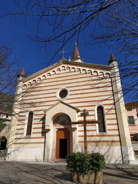 Iglesia Santa Maria Stelle Verona Ciudad —  Fotos de Stock