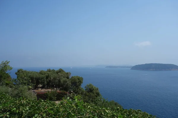 Pláž Maronti Ostrově Ischia Itálie — Stock fotografie