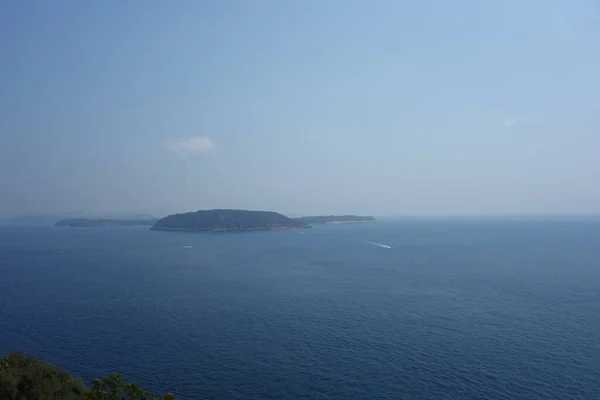 Vista Panorámica Isla Ischia Desde Castillo Aragonés Italia — Foto de Stock