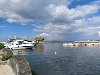 Ischia Adası, Napoli 'deki mantar plajı.