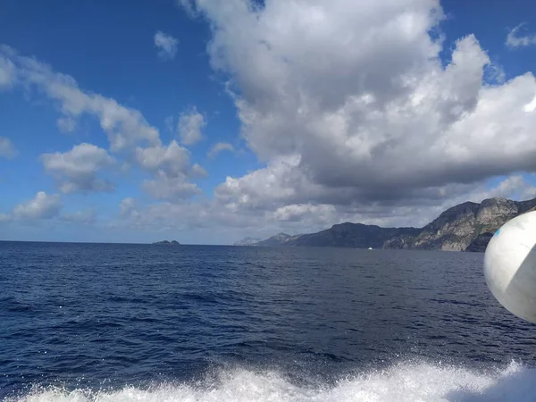 Barco Isla Ischia Nápoles Italia — Foto de Stock