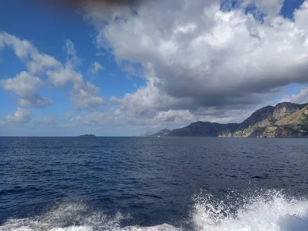 Barco Isla Ischia Nápoles Italia — Foto de Stock