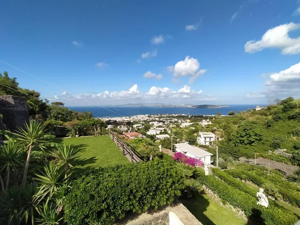 Vista Ilha Ischia Nápoles Itália — Fotografia de Stock