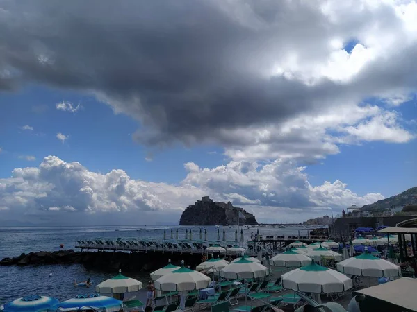 Spiaggia Dei Pescatori Nell Isola Ischia Napoli — Foto Stock