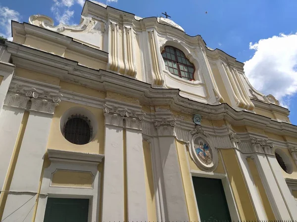 Talya Napoli Deki Ischia Adası Ndaki Kilise — Stok fotoğraf