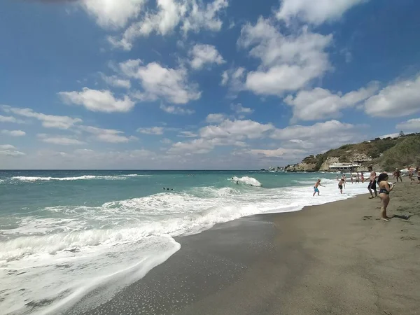 Cava Dell Isola Beach Ischia Naples — стокове фото