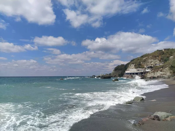 Παραλία Cava Dell Isola Στην Ίσκια Της Νάπολης — Φωτογραφία Αρχείου
