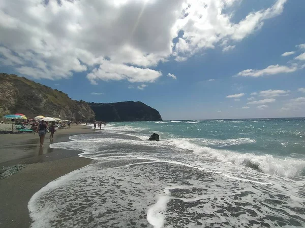 那不勒斯Ischia的Cava Dell Isola海滩 — 图库照片
