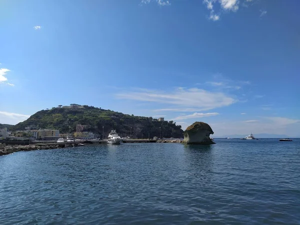 Svampstranden Ischia Island Tupplurar — Stockfoto