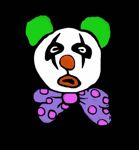 Panda clown — Stockfoto