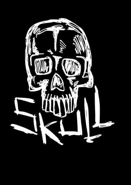 Skull sketch — Stock Photo, Image