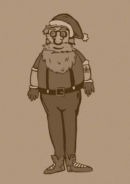 Papai Noel hipster vintage — Fotografia de Stock