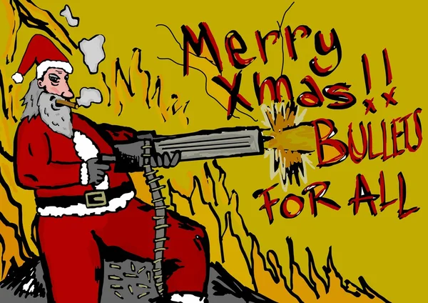 Merry Christmas!Bullets for all — Stock Photo, Image