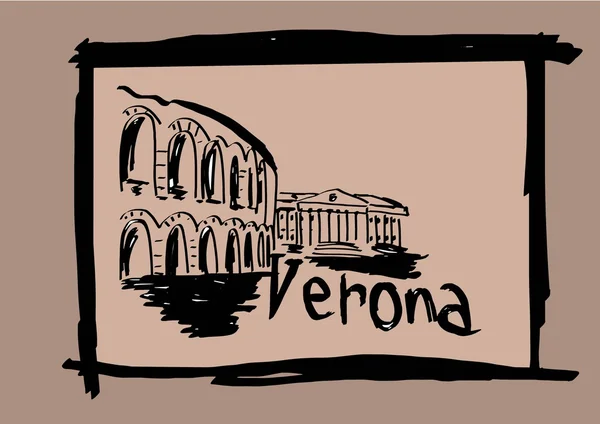 Verona sketch — Stock Photo, Image