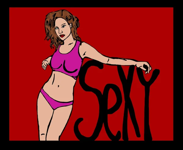 Sexy dziewczyna — Zdjęcie stockowe