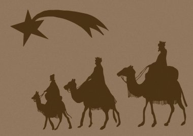 Vintage Magi deve üzerinde