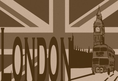 Londra şehir vintage
