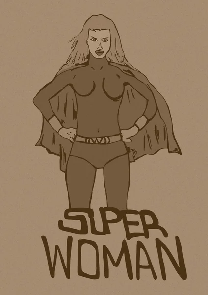 Super woman vintage — Stock Photo, Image