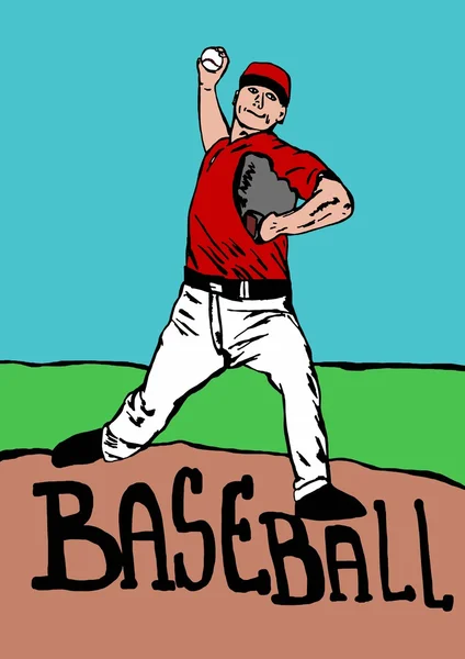 Baseball thrower — Stockfoto