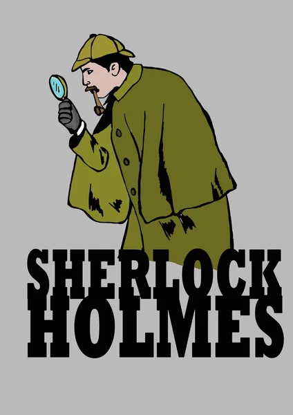 Sherlock investiga — Foto de Stock