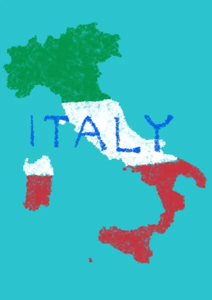 Italien durch Wolken — Stockfoto