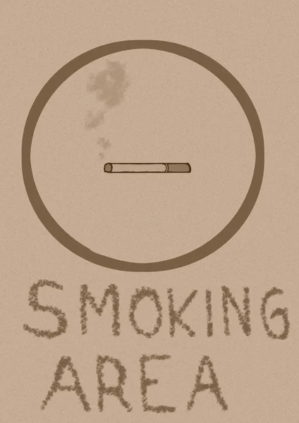 Raucherbereich Jahrgang — Stockfoto