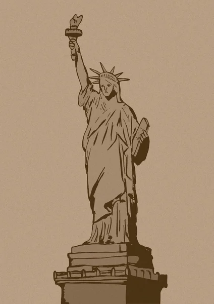 Statue of liberty vintage — Stock Photo, Image