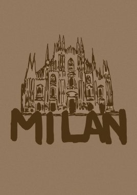 Milan katedral vintage