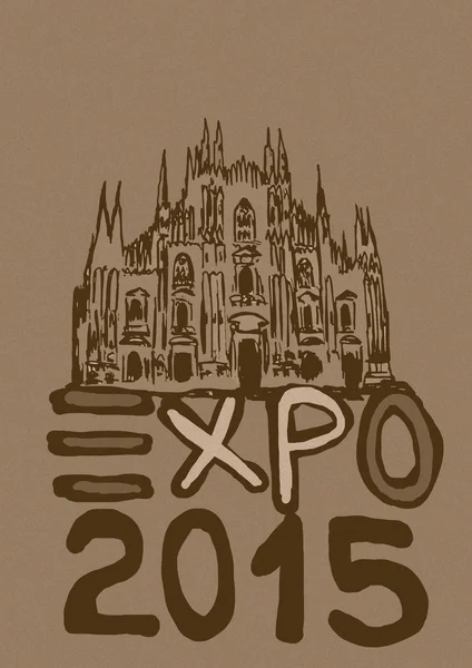 Expo2015 vintage — Stok fotoğraf