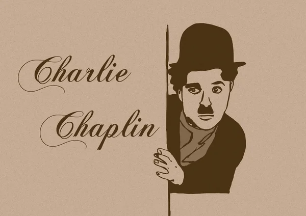 Vintage Charlie Chaplin — Foto de Stock