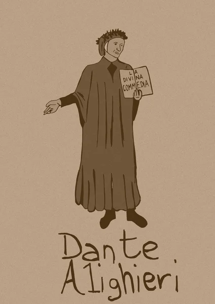 Dante Alighieri-Jahrgang — Stockfoto
