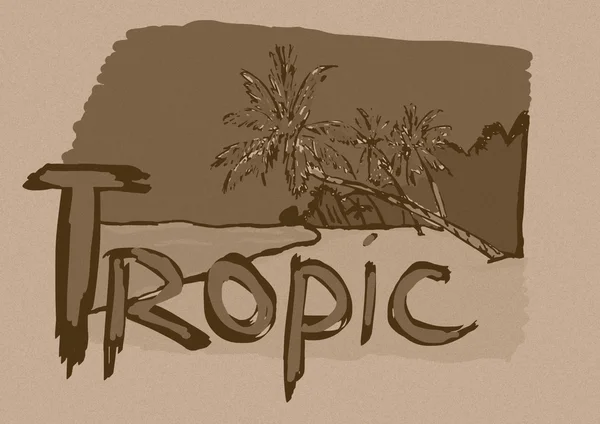 Tropischer Jahrgang — Stockfoto