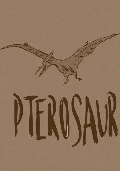 Vintage pterozaurów — Zdjęcie stockowe