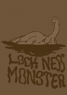 Loch Ness canavarı vintage