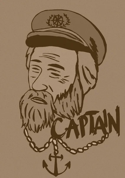 Captain vintage — Stock Photo, Image