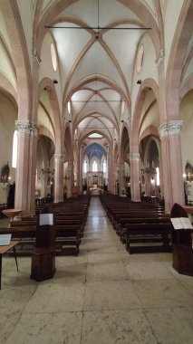 Verona dağlarındaki Bosco Chiesanuova kasabası, İtalya 