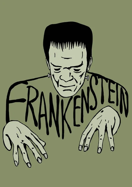 Desenho de Frankenstein — Fotografia de Stock