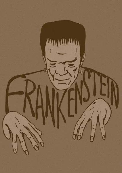 Frankenstein Skizze Vintage Stockbild