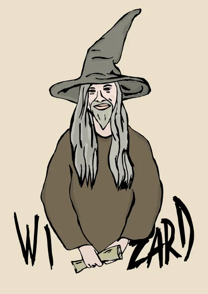Classic wizard man — Stock Photo, Image