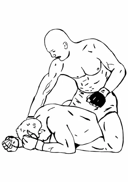 Image of fighting men — Stock Photo, Image