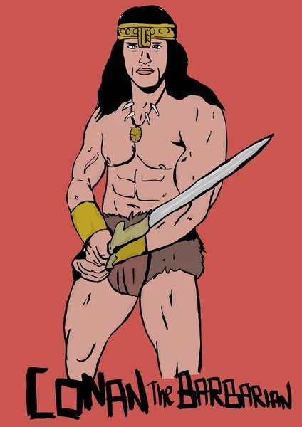 Conan barbaren Royaltyfria Stockbilder
