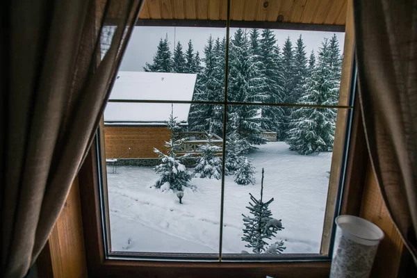 Berge Winter Resort Stille Schöne Aussicht Frische Luft — Stockfoto