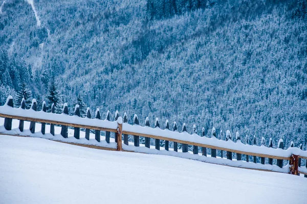 Montagnes Hiver Station Silence Belle Vue Air Frais — Photo