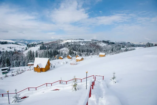 Berg Vinter Resort Tystnad Vacker Utsikt Frisk Luft — Stockfoto