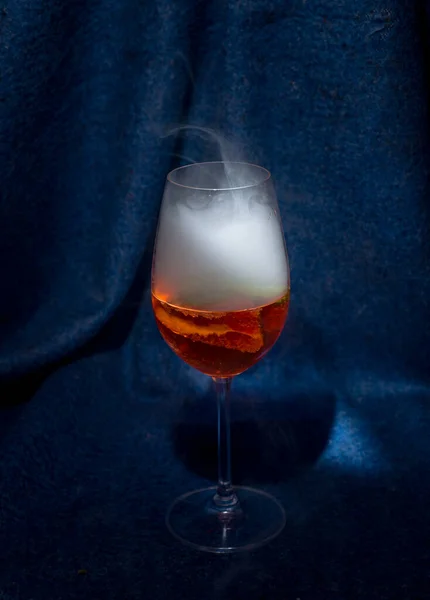 Aperol Cocktail Lots Fruits Lots Champagne Great Taste Beautiful View — Stock Photo, Image