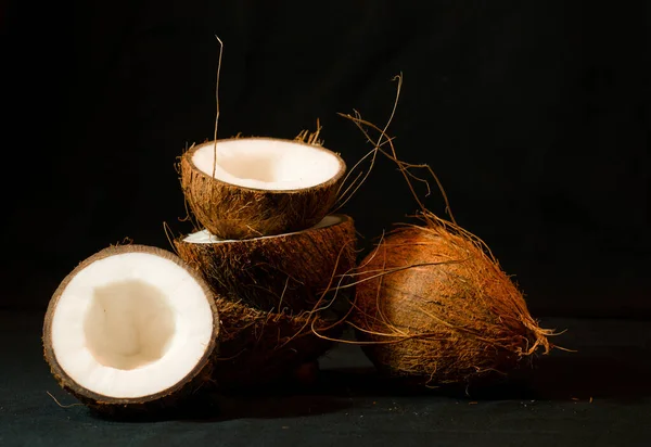 Coconuts Naturally Burlap Fresh Tree — 图库照片