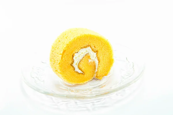 Rolo de bolo de laranja — Fotografia de Stock