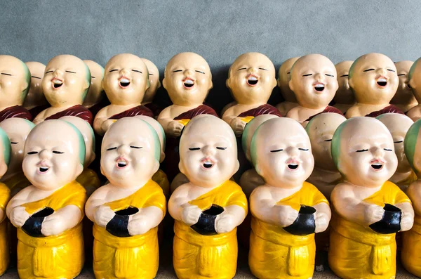 Little buddhist monk dolls Royalty Free Stock Images
